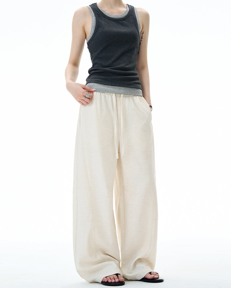 MADWITCH MINIMALIST WIDE LEG PANTS #DS2512