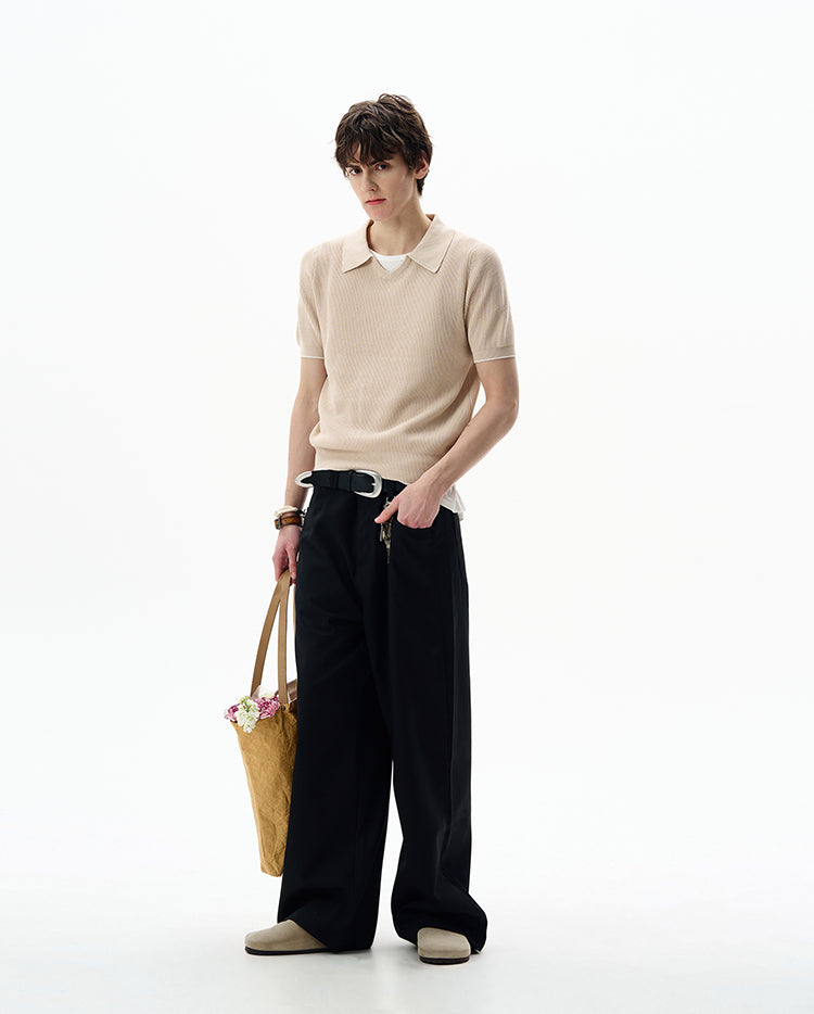 MADWITCH SILK-LIKE KNIT TSHIRT #YF902