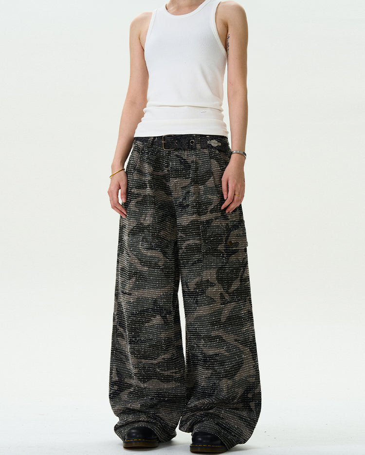 MADWITCH LOOSE FIT HIGH STREET CARGO PANTS #L382
