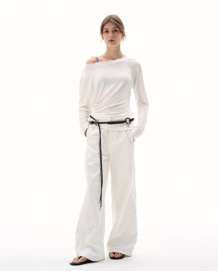 MADWITCH LACE-TRIMMED LAYER TOPS #DD3351