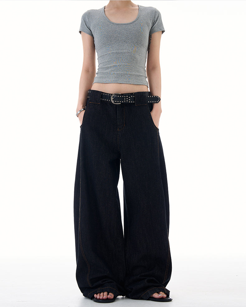 MADWITCH RELAXED FIT CLEAN DENIM PANTS #G6480