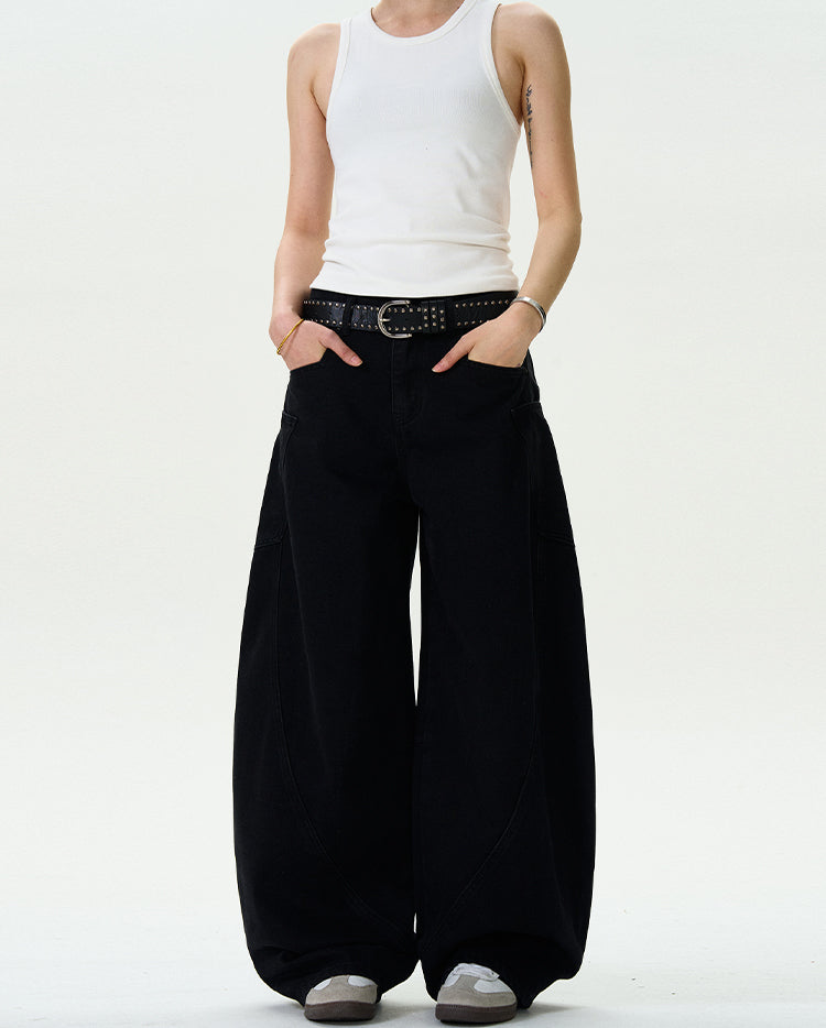 MADWITCH SIMPLE WIDE-LEG PANTS #L497