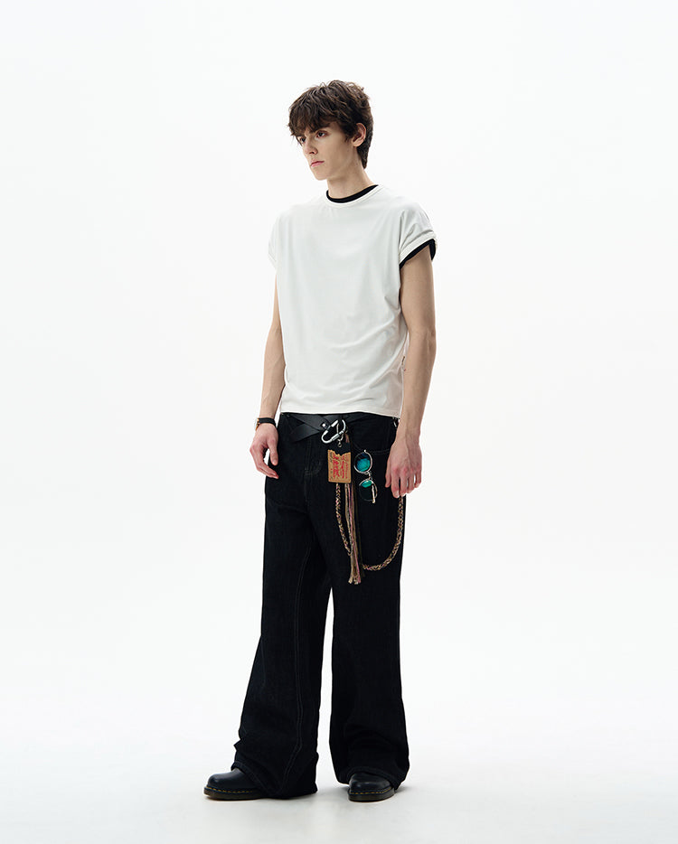 MADWITCH WING-SLEEVE STRUCTURED TEE #27342