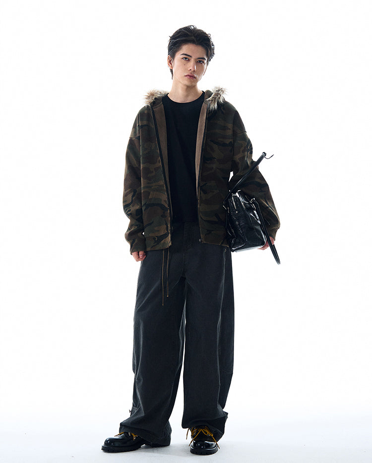MADWITCH VINTAGE FLEECE LINED JACKET #0206