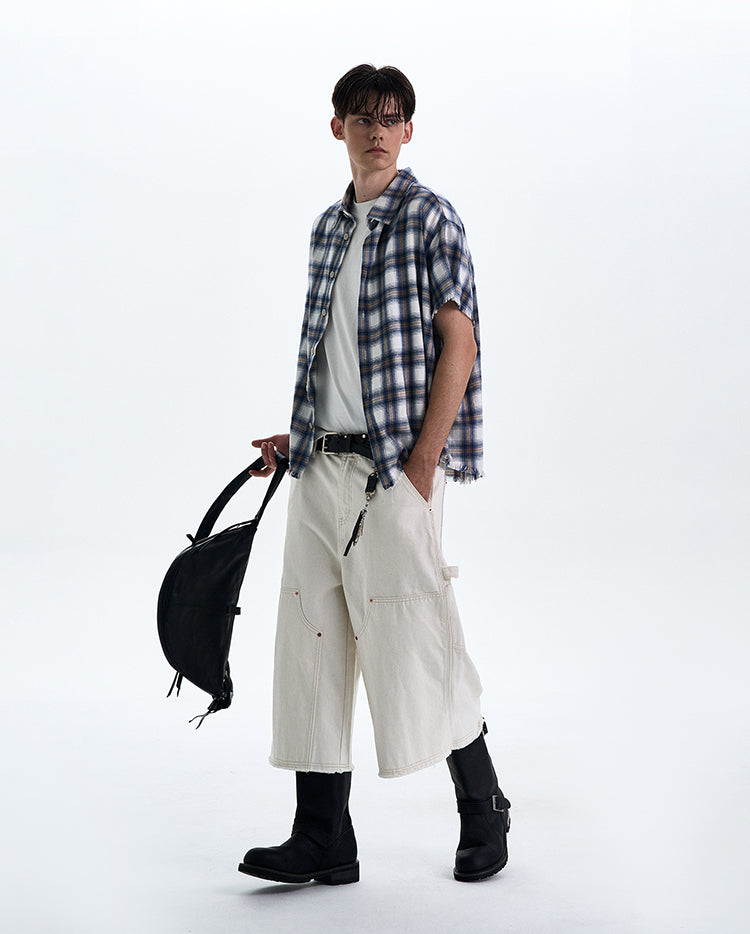 MADWITCH RAW HEM VINTAGE SHIRT #0230