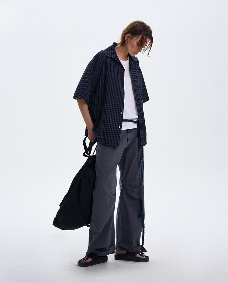 MADWITCH CHECKERED SHIRT JACKET #L817