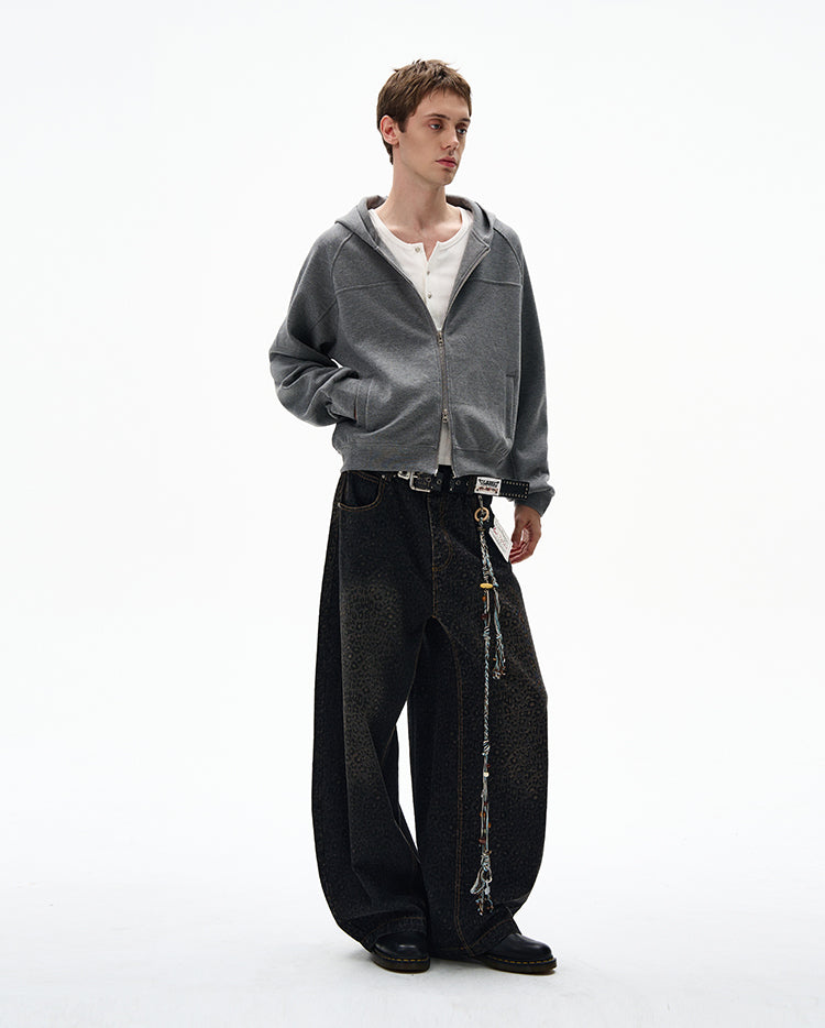 MADWITCH UNISEX HOODED CARDIGAN COAT #RH44