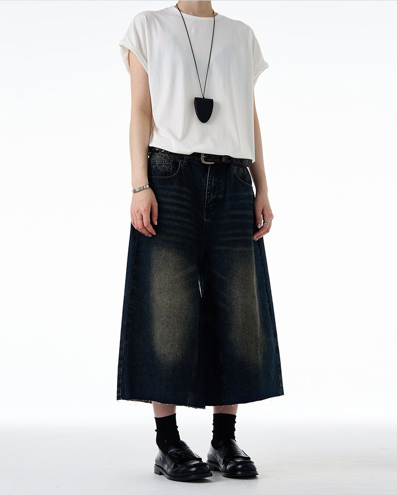 MADWITCH VINTAGE WASHED DENIM SHORTS #FX075