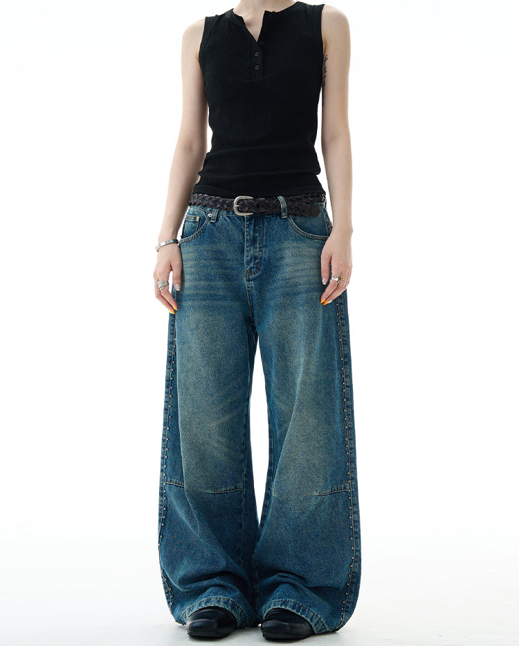 MADWITCH DECONSTRUCTED BAGGY JEANS #G6845