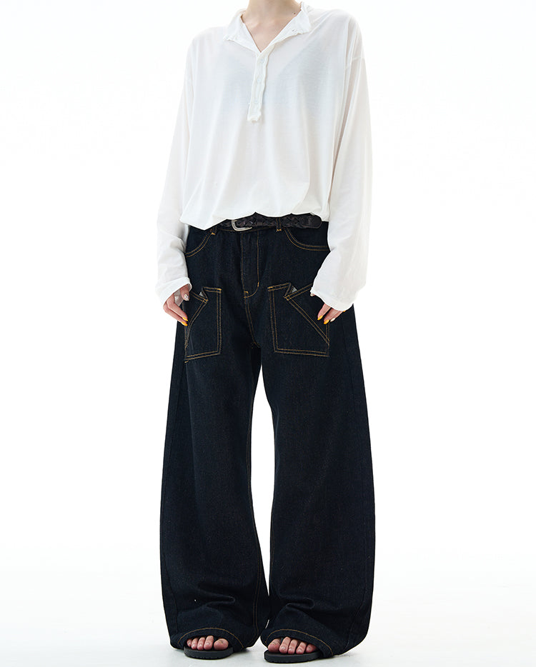 MADWITCH REVERSIBLE DENIM JEANS #DR8217
