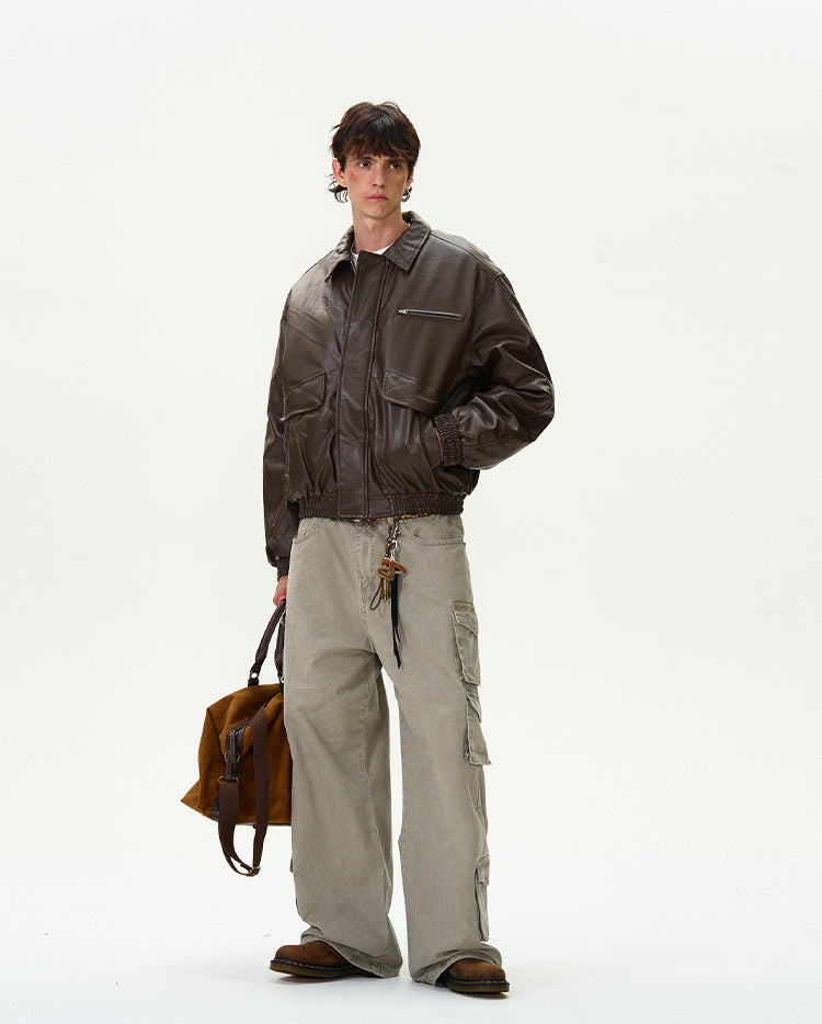 MADWITCH RETRO LEATHER JACKET #RW125