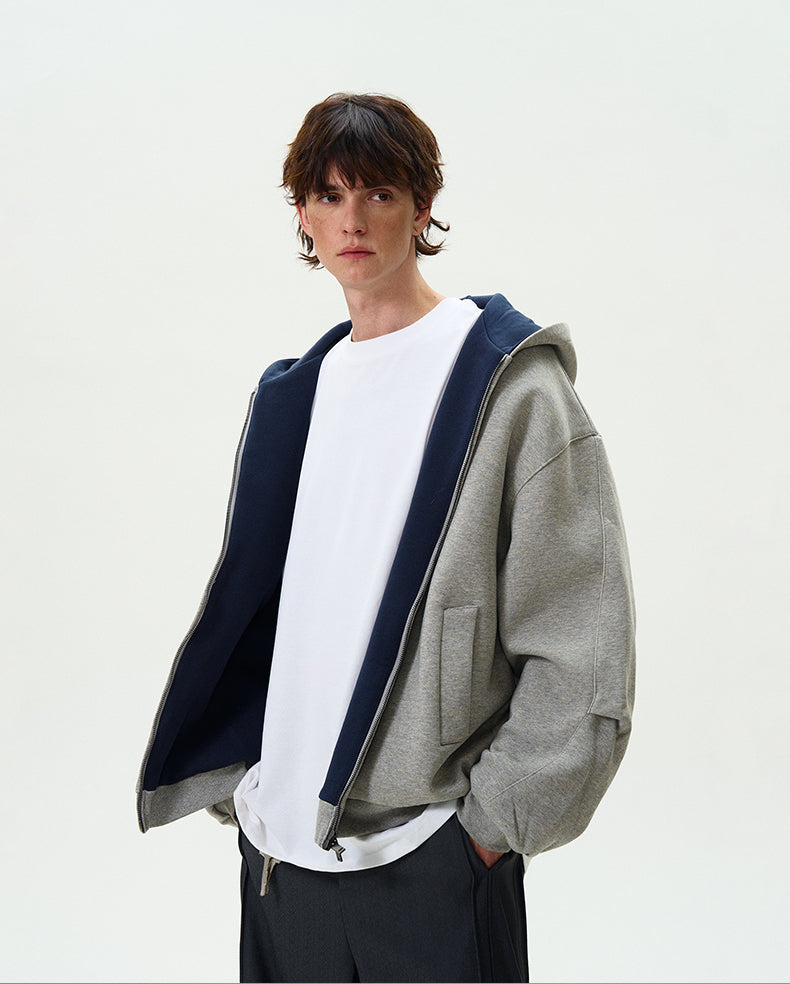 MADWITCH COLOR-BLOCK HOODED SWEATSHIRT #L582