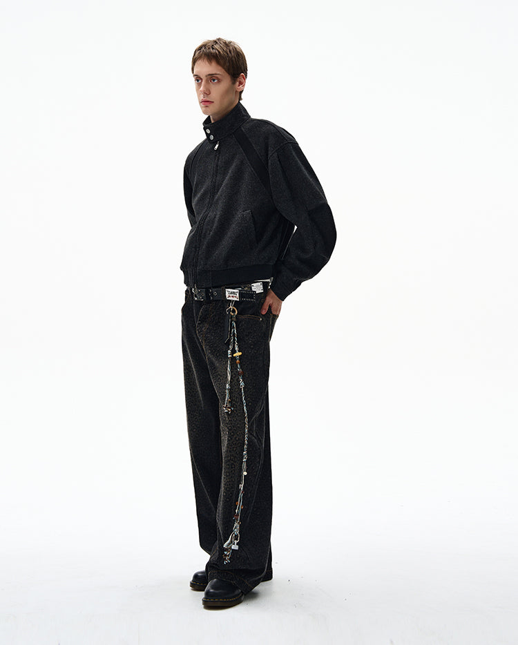 MADWITCH UNISEX VINTAGE MANDARIN COLLAR JACKET #6279