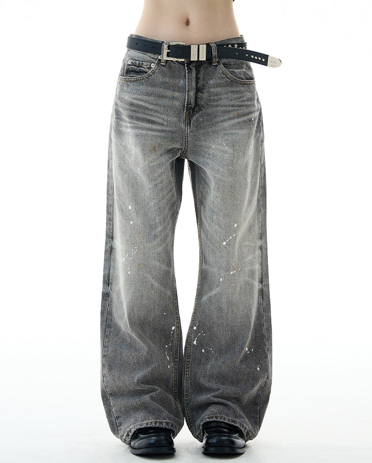 MADWITCH HIGH STREET SPLATTER JEANS #FX085