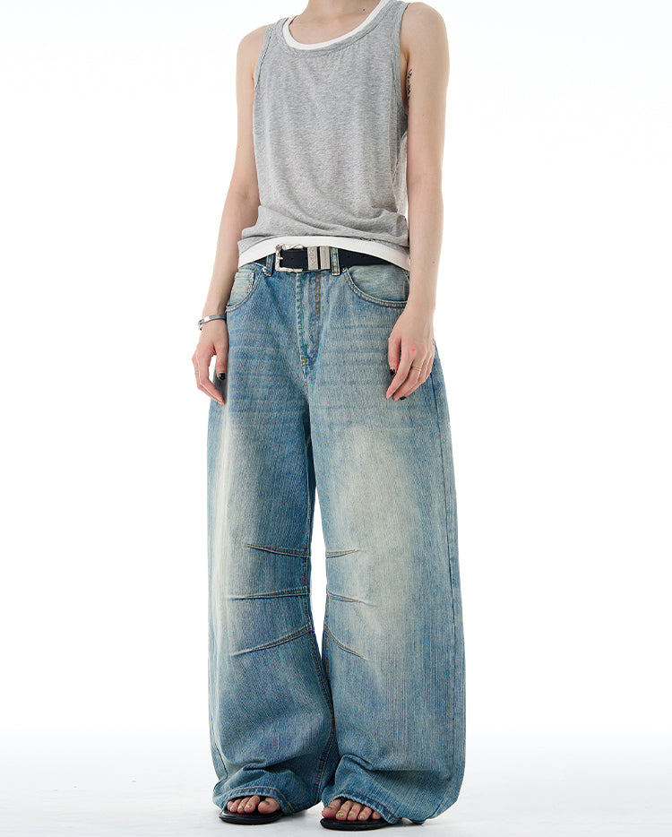 MADWITCH TEXTURED DESIGN JEANS #F9052