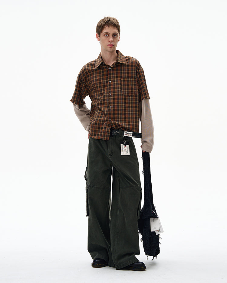 MADWITCH UNISEX FAUX TWO-PIECE SHIRT #CR601