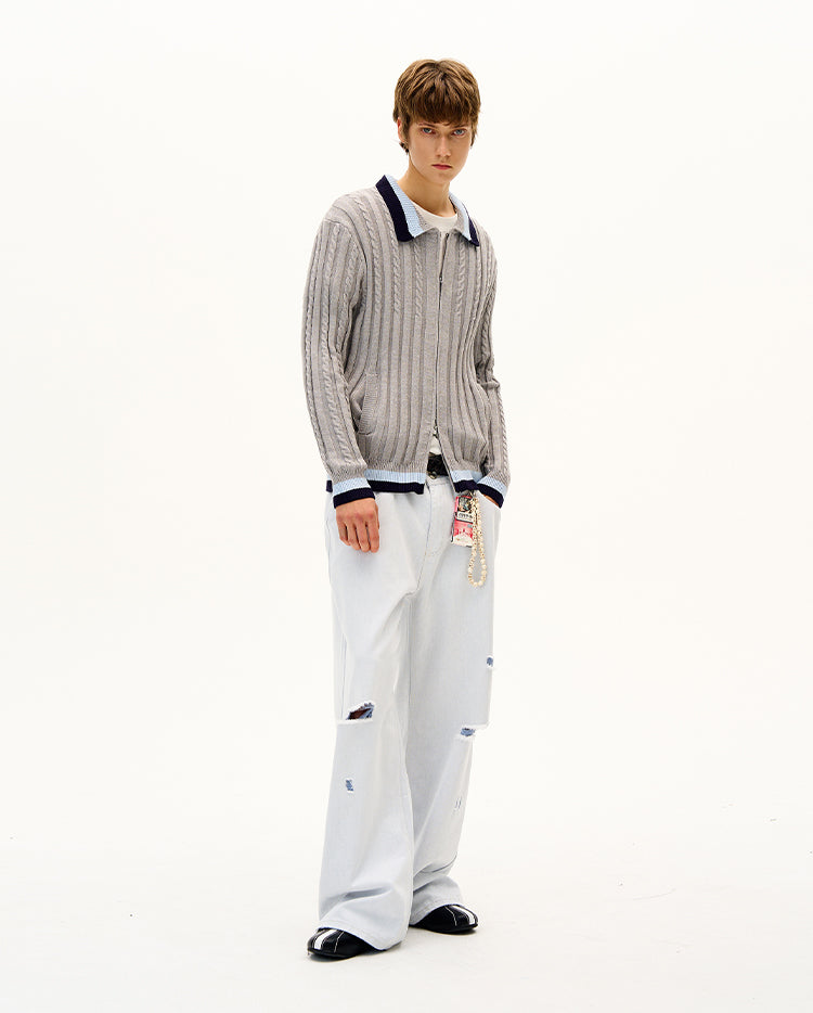 MADWITCH UNISEX KNIT CARDIGAN SWEATER #AK064