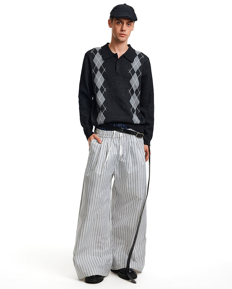 MADWITCH POLO DIAMOND KNIT #MFY236