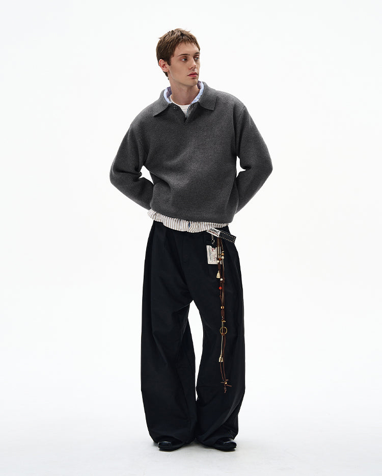 MADWITCH UNISEX KNITTED POLO SWEATER #6301