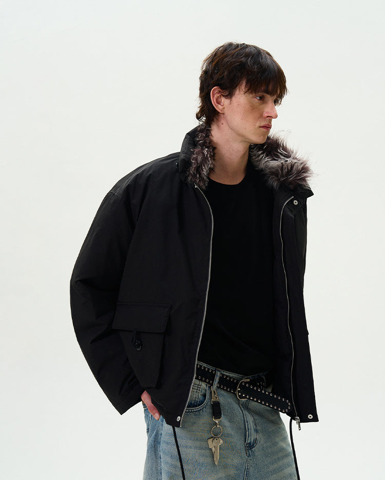 MADWITCH CROPPED UTILITY PUFFER JACKET #L315Q24