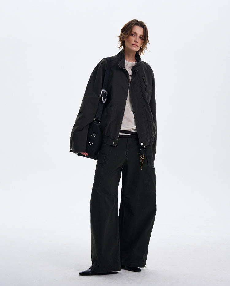 MADWITCH CROPPED BOMBER JACKET #171-1