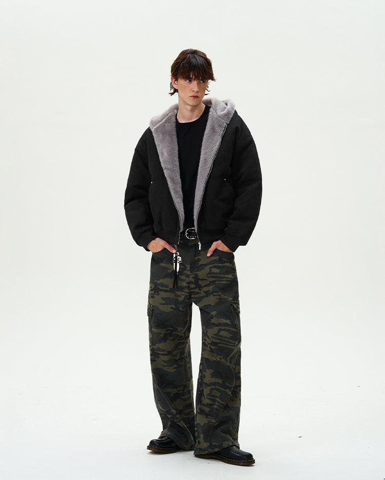 MADWITCH FLEECE-LINED WARM PADDED TOP #SD06