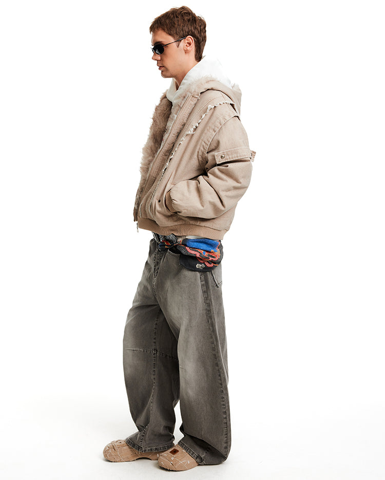 MADWITCH SHEAR CROP PARKA #BM325