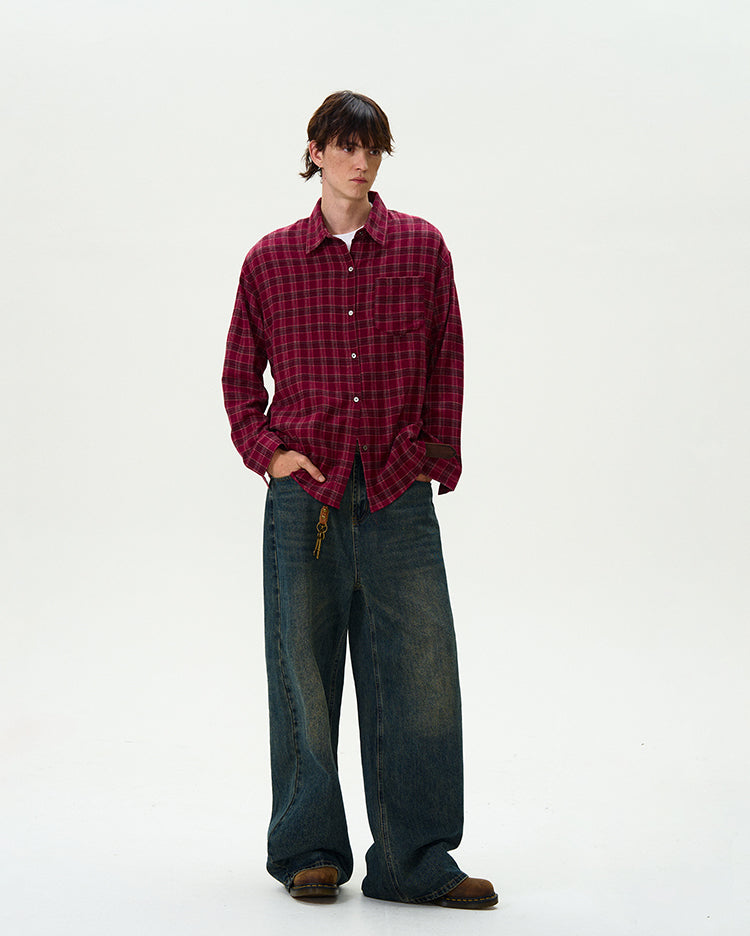 MADWITCH RED COTTON SHIRT #8926