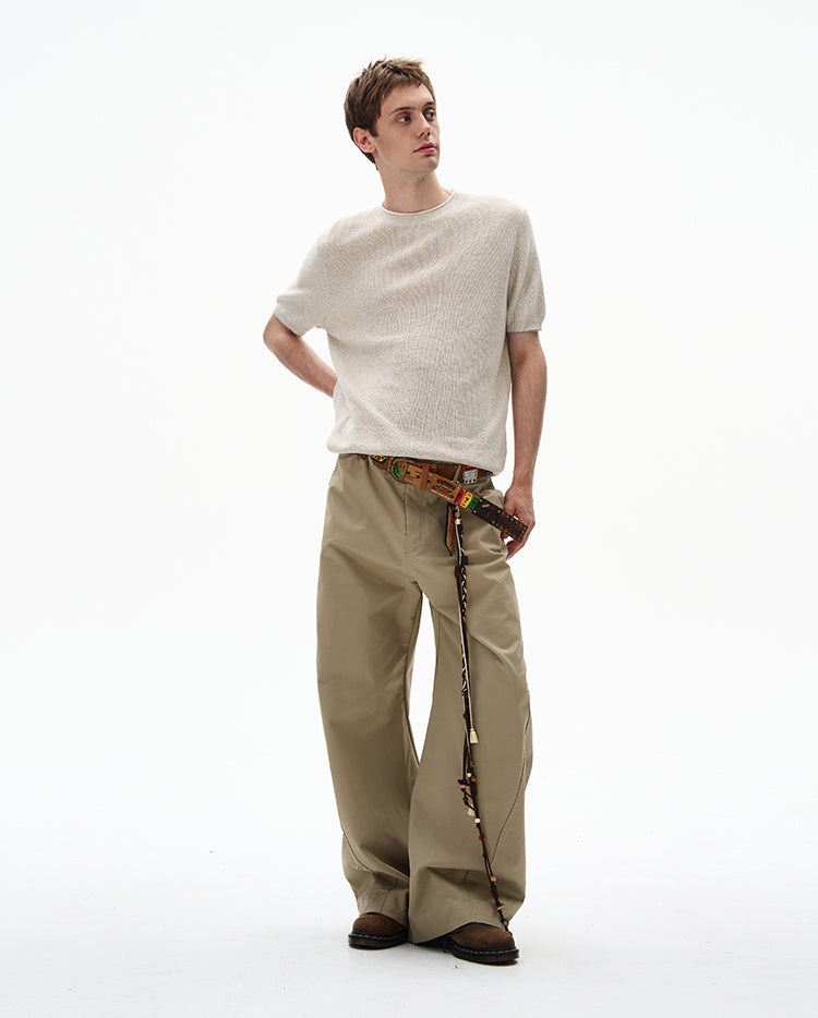 MADWITCH RETRO MINIMALIST KNIT TEE #250115