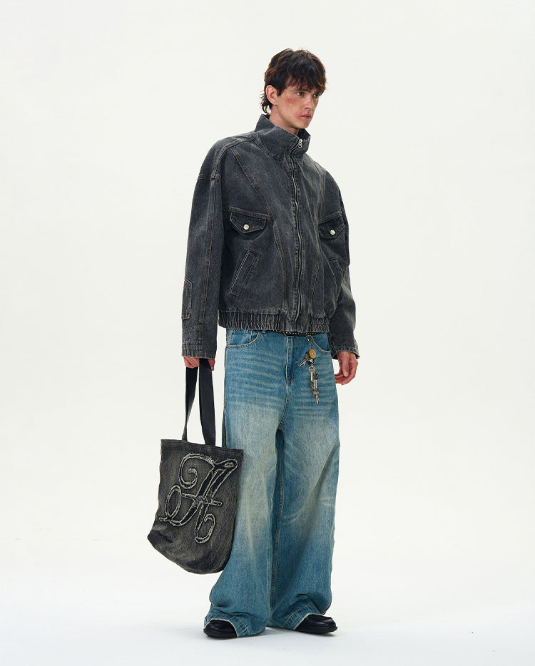 MADWITCH WASHED DENIM JACKET #G6471