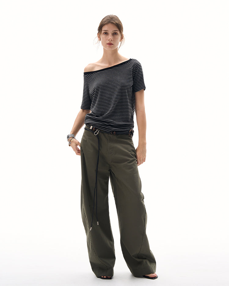 MADWITCH ASYMMETRIC SLIM TEE #G25
