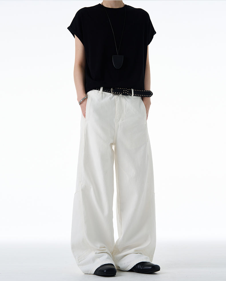MADWITCH DISTRESSED WIDE LEG PANTS #CK3539