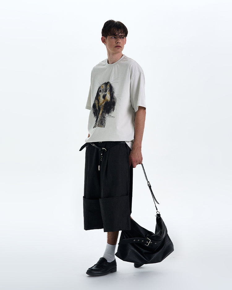 MADWITCH PUPPY PRINT TEE #990635