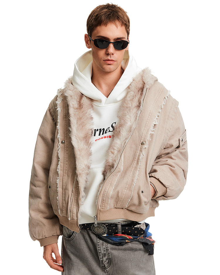 MADWITCH SHEAR CROP PARKA #BM325