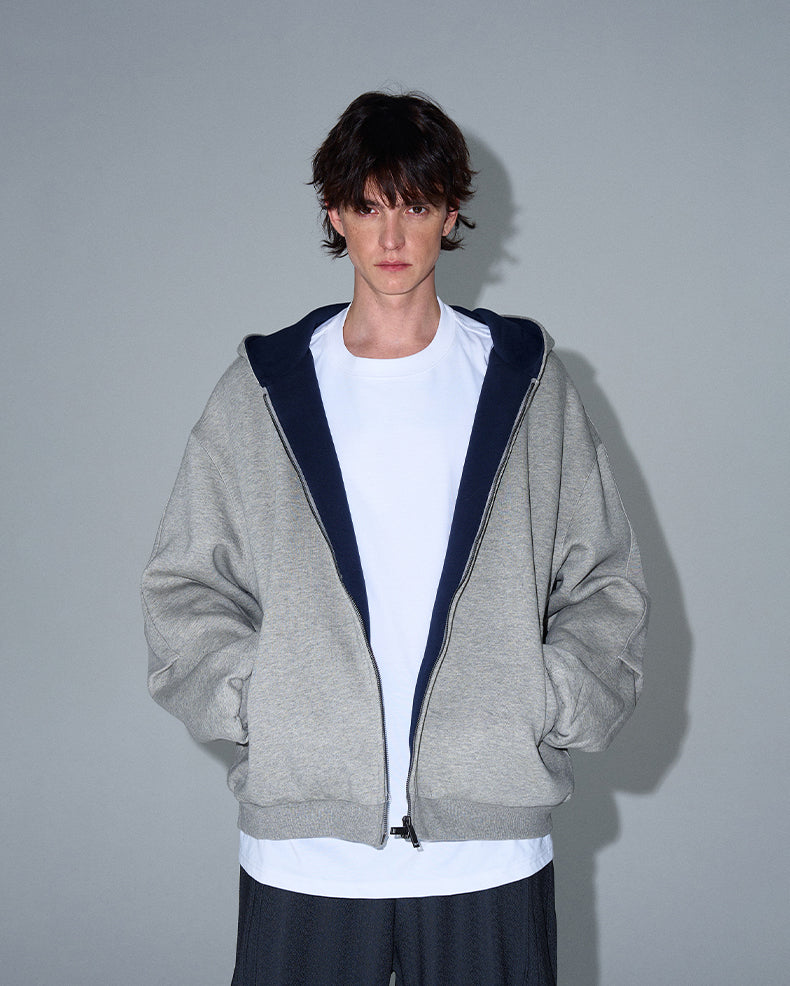 MADWITCH COLOR-BLOCK HOODED SWEATSHIRT #L582