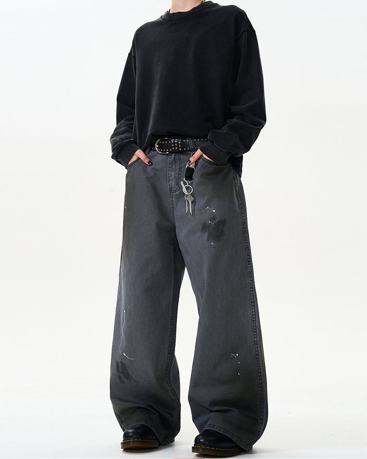 MADWITCH STRAIGHT-LEG WIDE-LEG JEANS #CK9332