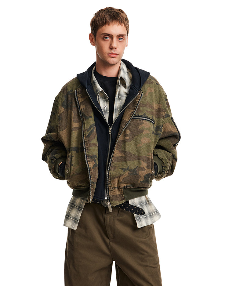 MADWITCH FAUX CAMO JACKET #AW25093