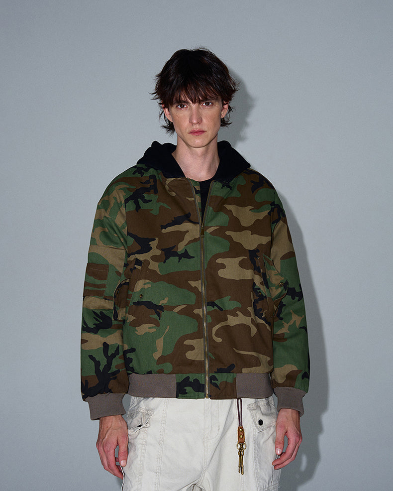 MADWITCH CAMO HOODED JACKET #L417
