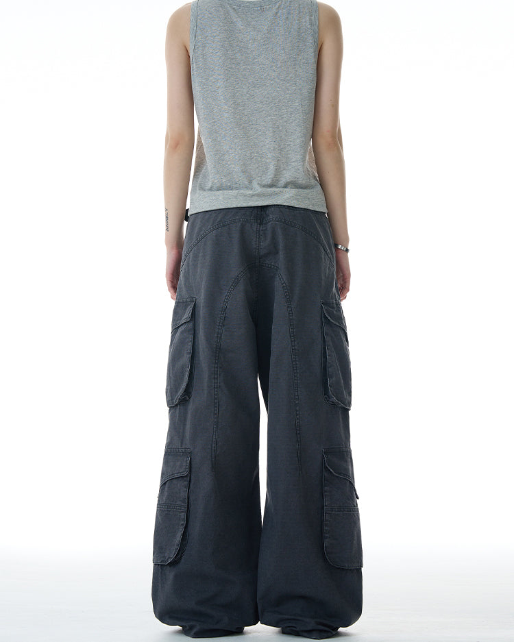 MADWITCH MULTI POCKET CASUAL WORK PANTS #A606