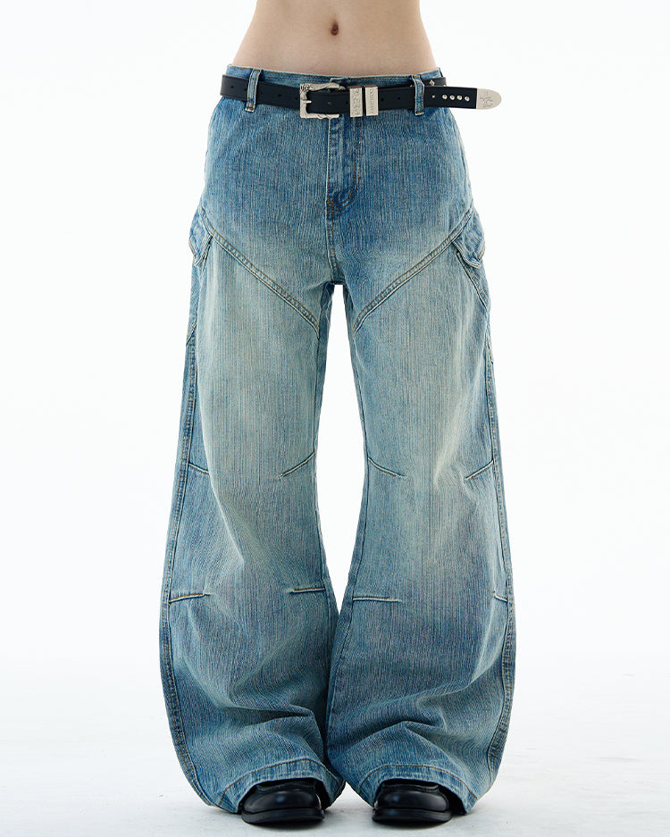 MADWITCH SLUB WASH DENIM PANTS #G6847