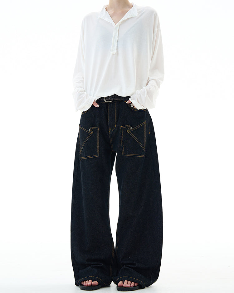 MADWITCH REVERSIBLE DENIM JEANS #DR8217