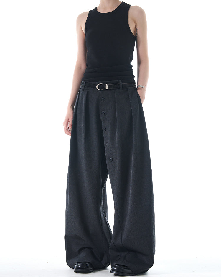 MADWITCH BUTTONED CASUAL TROUSERS #C832