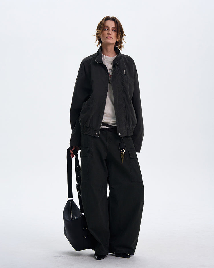 MADWITCH CROPPED BOMBER JACKET #171-1