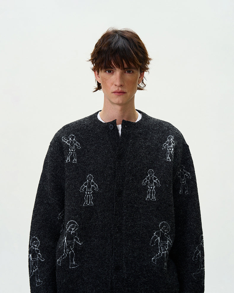 MADWITCH CASUAL KNITTED CARDIGAN SWEATER #9872