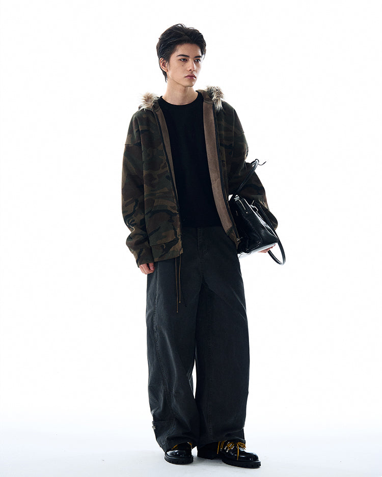MADWITCH VINTAGE FLEECE LINED JACKET #0206