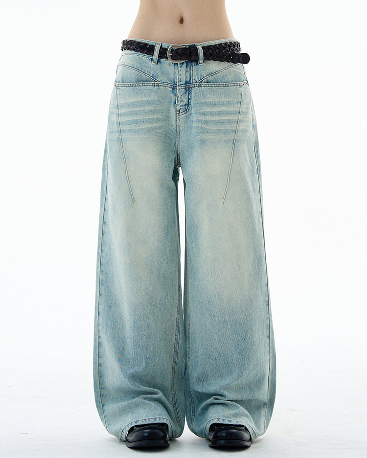 MADWITCH PATCHWORK DISTRESSED DENIM #K9653