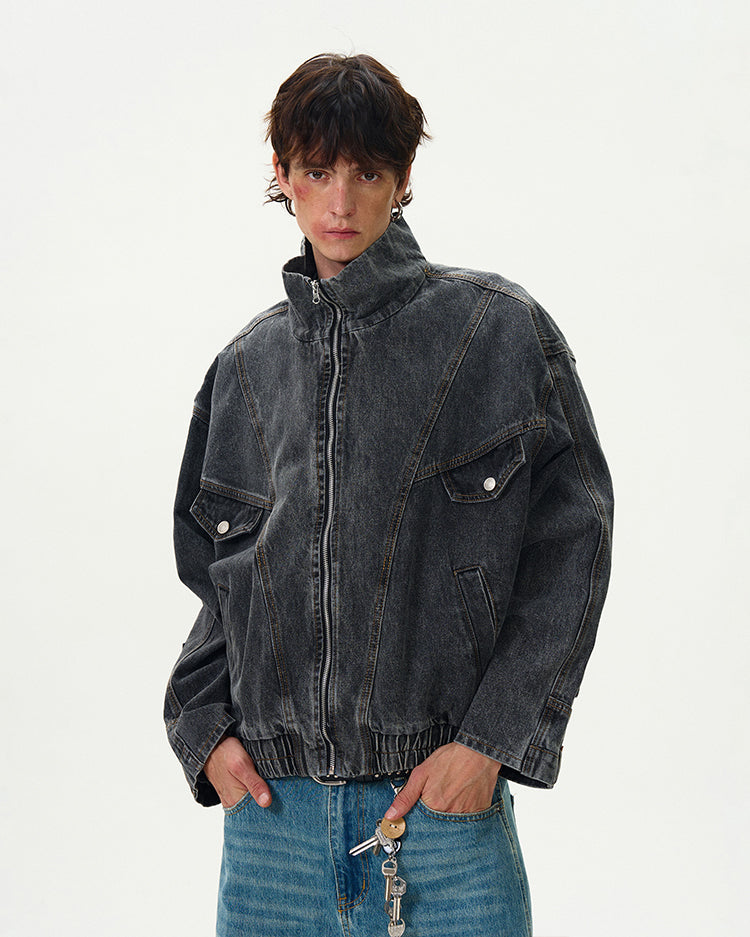 MADWITCH WASHED DENIM JACKET #G6471