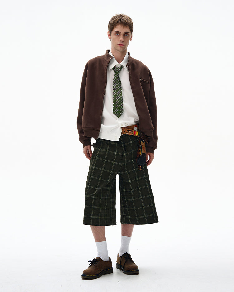 MADWITCH UNISEX MINIMALIST STAND COLLAR JACKET #AB1080
