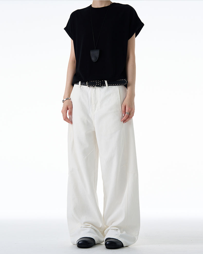 MADWITCH DISTRESSED WIDE LEG PANTS #CK3539