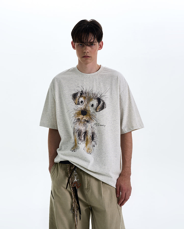 MADWITCH PUPPY PRINT TEE #990599